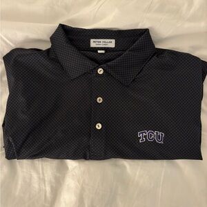 Peter Millar Black TCU Polo Shirt